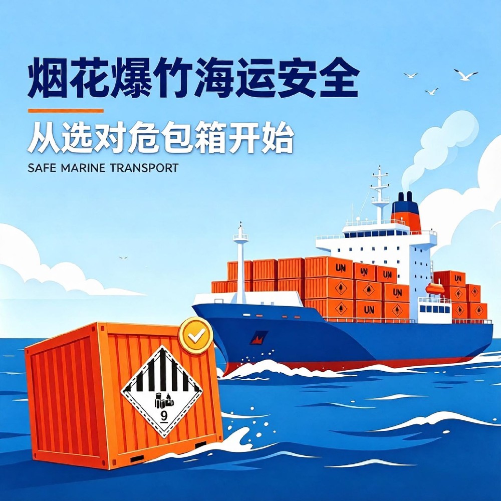 烟花爆竹海运安全，从选对危包箱开始